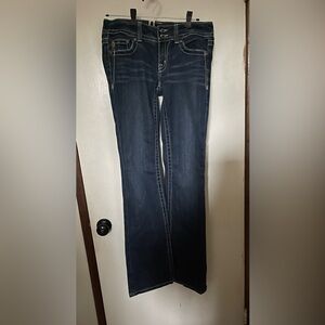Miss Me Dark Wash Boot Cut Jeans Size 28 #97